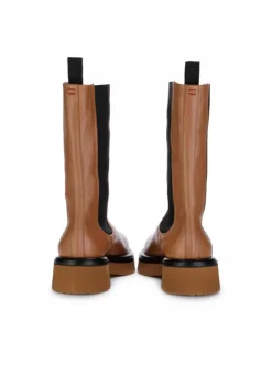 HALMANERA | STIEFEL CHELSEA LEDER TABACCO BRAUN New