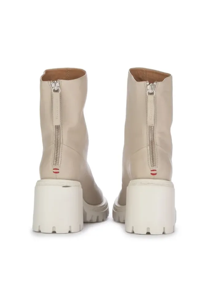 HALMANERA | STIEFELETTEN MIT ABSATZ BARON PEYOTE CREMEWEISS Hot