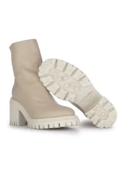 HALMANERA | STIEFELETTEN MIT ABSATZ BARON PEYOTE CREMEWEISS Hot