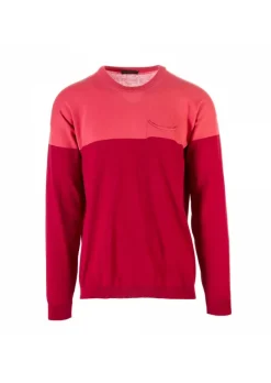 ROBERTO COLLINA HERRENPULLOVER | RA12001 ROT ROSA Clearance