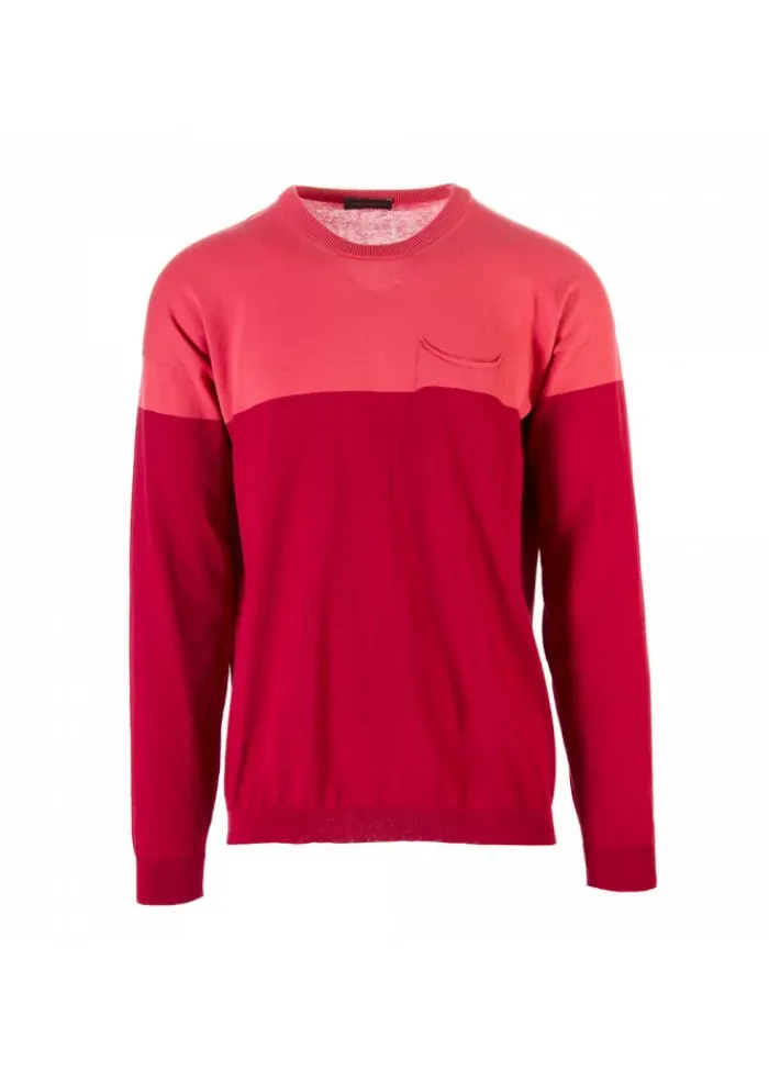ROBERTO COLLINA HERRENPULLOVER | RA12001 ROT ROSA Clearance