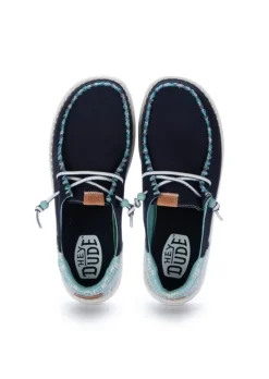 HEY DUDE SHOES HEY DUDE | FLACHE SCHUHE WENDY FUNK JACQUARD BLAU Online