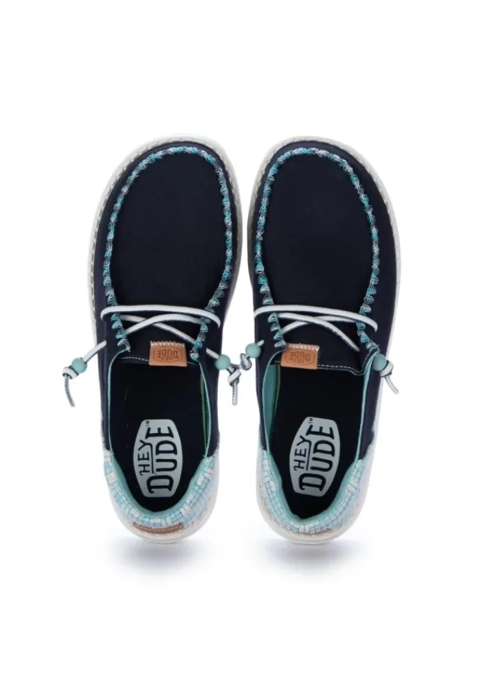 HEY DUDE SHOES HEY DUDE | FLACHE SCHUHE WENDY FUNK JACQUARD BLAU Online