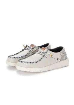 HEY DUDE SHOES HEY DUDE | FLACHE SCHUHE WENDY FUNK JACQUARD WEISS Discount