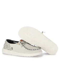 HEY DUDE SHOES HEY DUDE | FLACHE SCHUHE WENDY FUNK JACQUARD WEISS Discount
