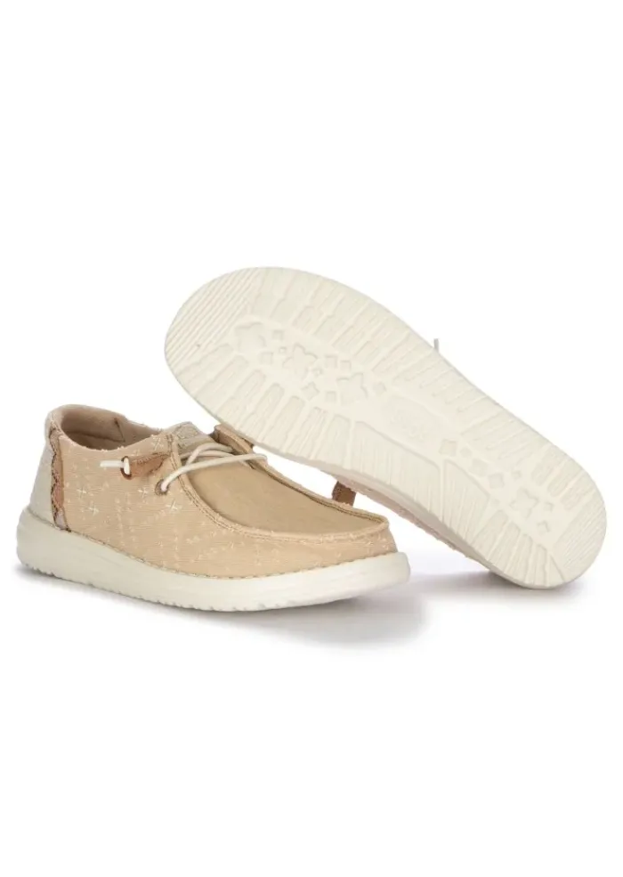 DERNA HEY DUDE | FLACHE SCHUHE WENDY CRAFTED BOHO BEIGE Clearance
