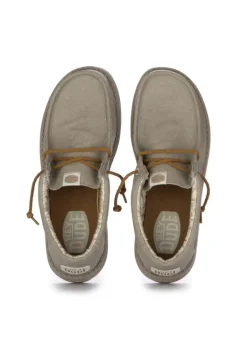 HEY DUDE SHOES HEY DUDE | FLACHE SCHUHE WALLY WAXED CANVAS GRAU Clearance