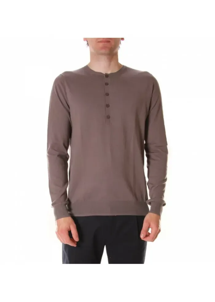 HOSIO | PULLOVER KNÖPFEN GRAU Best