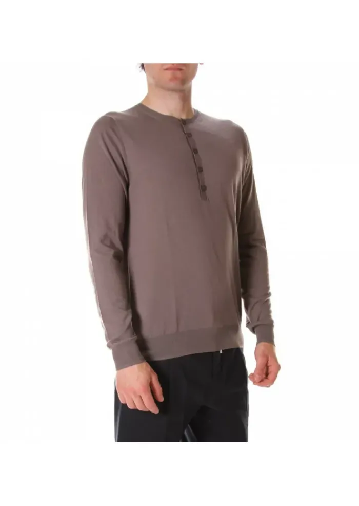 HOSIO | PULLOVER KNÖPFEN GRAU Best