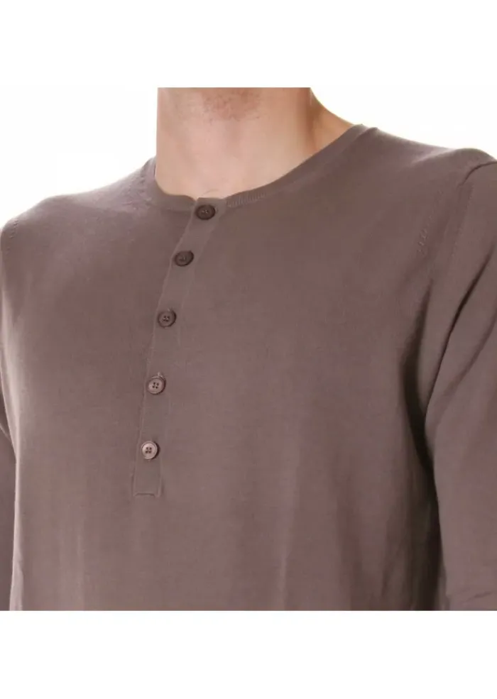 HOSIO | PULLOVER KNÖPFEN GRAU Best
