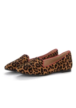 IL BORGO FIRENZE | BALLERINAS LEOPARDINO BRAUN SCHWARZ ROT Sale