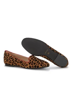 IL BORGO FIRENZE | BALLERINAS LEOPARDINO BRAUN SCHWARZ ROT Sale