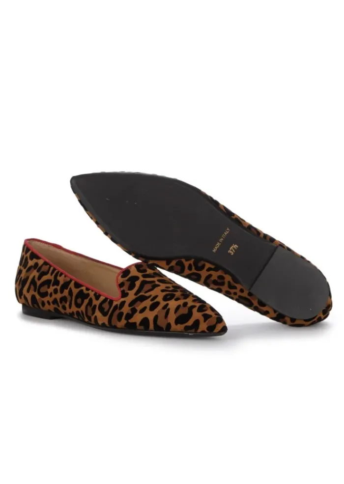 IL BORGO FIRENZE | FLACHE SCHUHE LEOPARDINO BRAUN SCHWARZ ROT Best