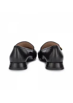 IL BORGO FIRENZE | FLACHE SCHUHE MIT SCHNALLE IMPERO SCHWARZ New