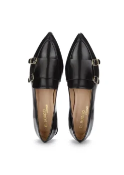 IL BORGO FIRENZE | FLACHE SCHUHE RIEMEN SCHWARZ Best