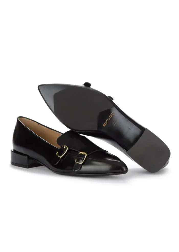 IL BORGO FIRENZE | FLACHE SCHUHE RIEMEN SCHWARZ Best