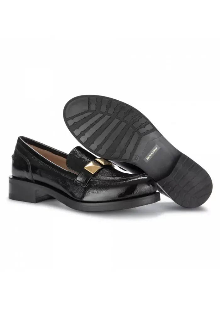 IL BORGO FIRENZE | FLACHESCHUHE LACK FINISH SCHWARZ Clearance