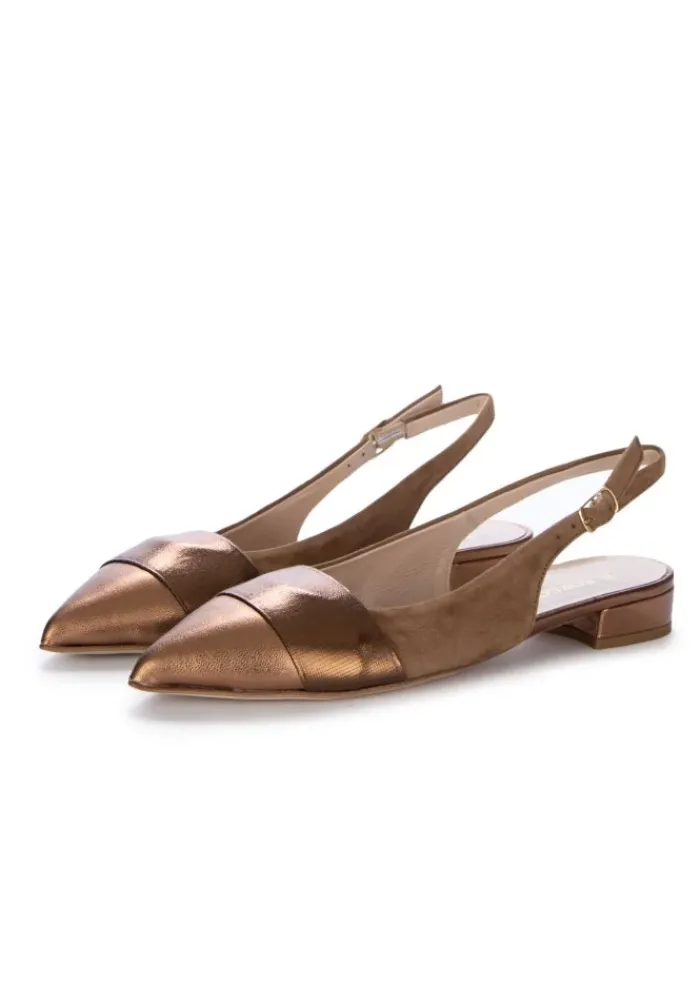 IL BORGO FIRENZE | SLINGBACK AMALFI SELLA BRAUN BRONZE Discount
