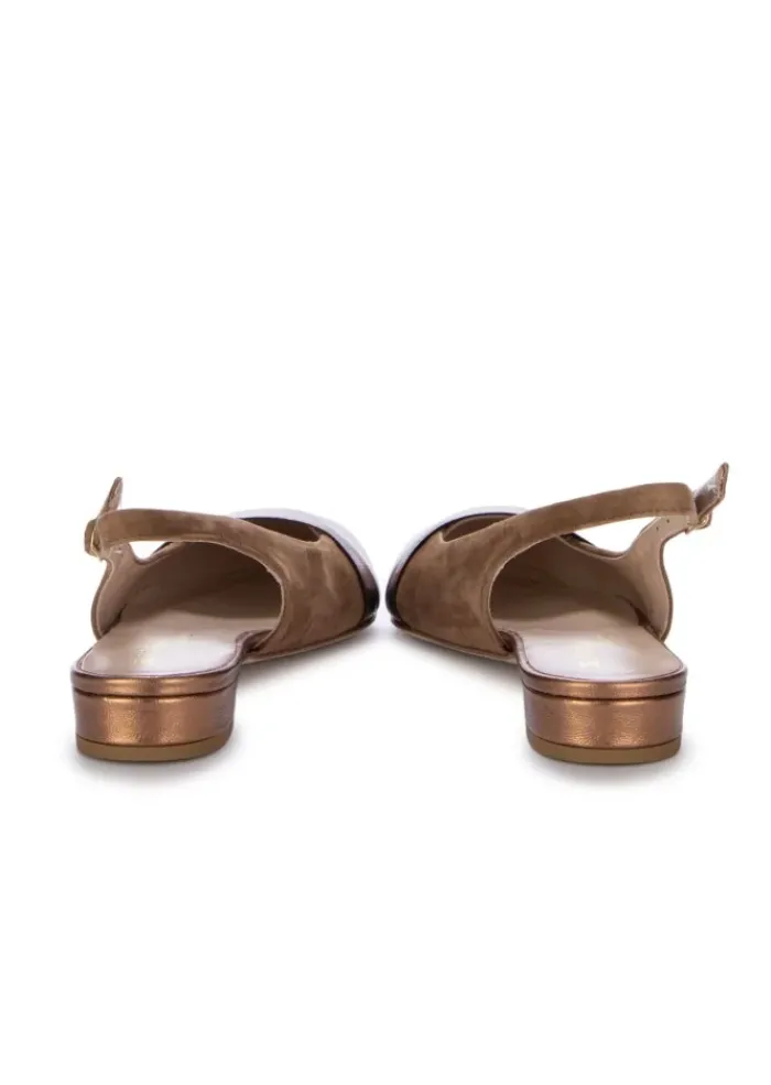 IL BORGO FIRENZE | SLINGBACK AMALFI SELLA BRAUN BRONZE Discount