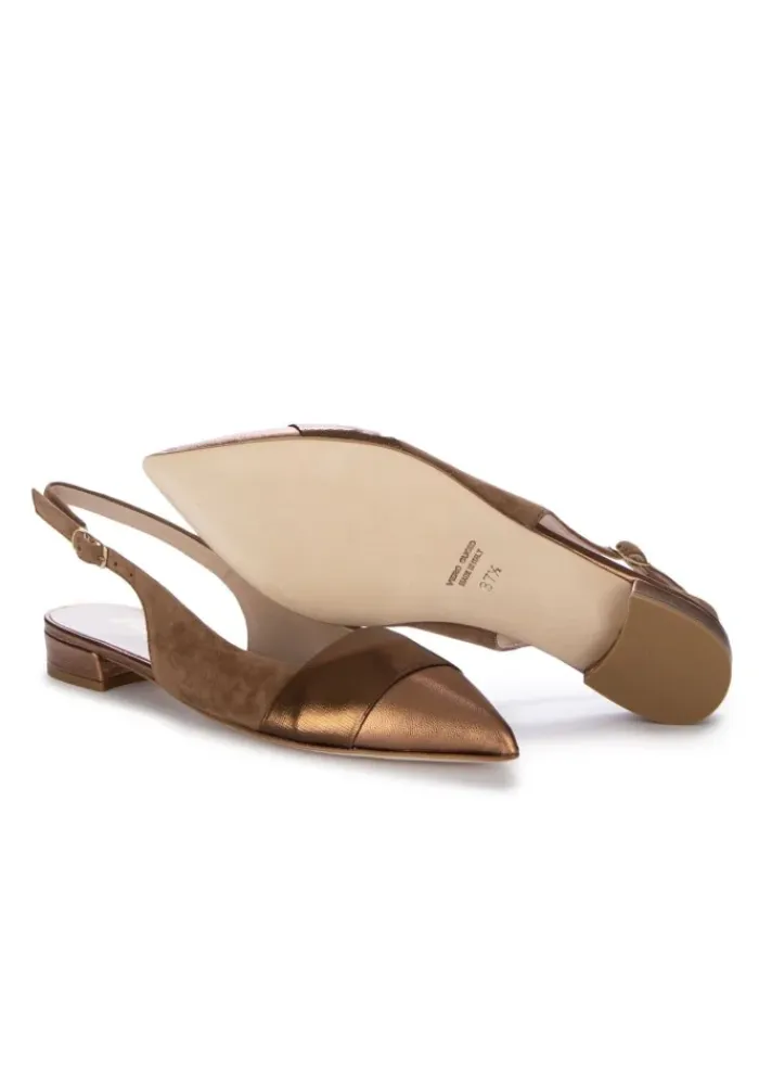 IL BORGO FIRENZE | SLINGBACK AMALFI SELLA BRAUN BRONZE Discount