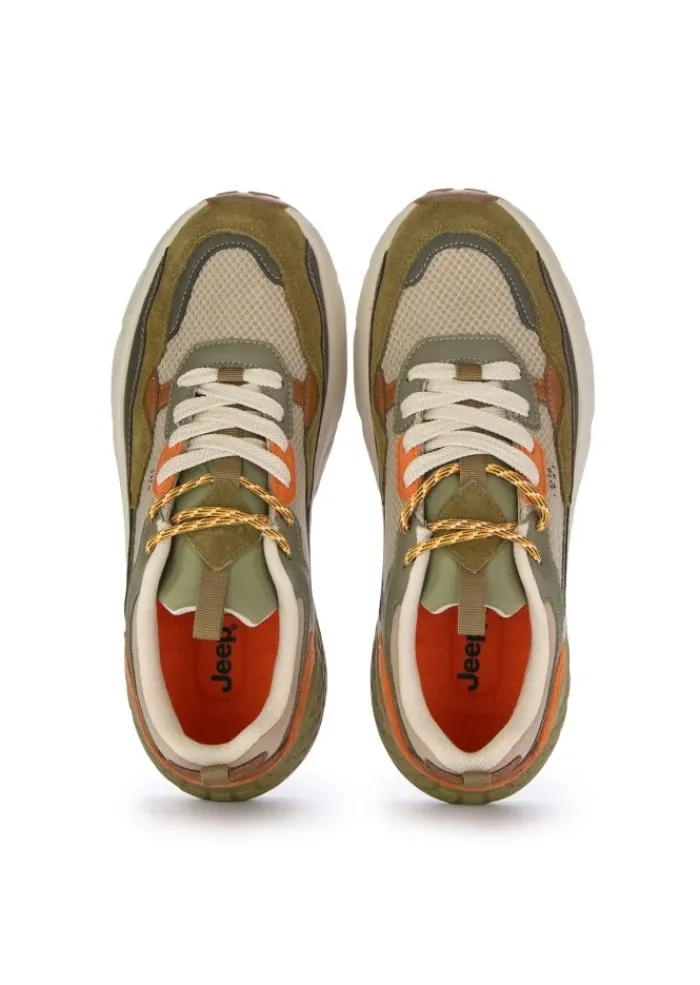 JEEP | SNEAKER GROOVE MESH GRÜN BEIGE Discount