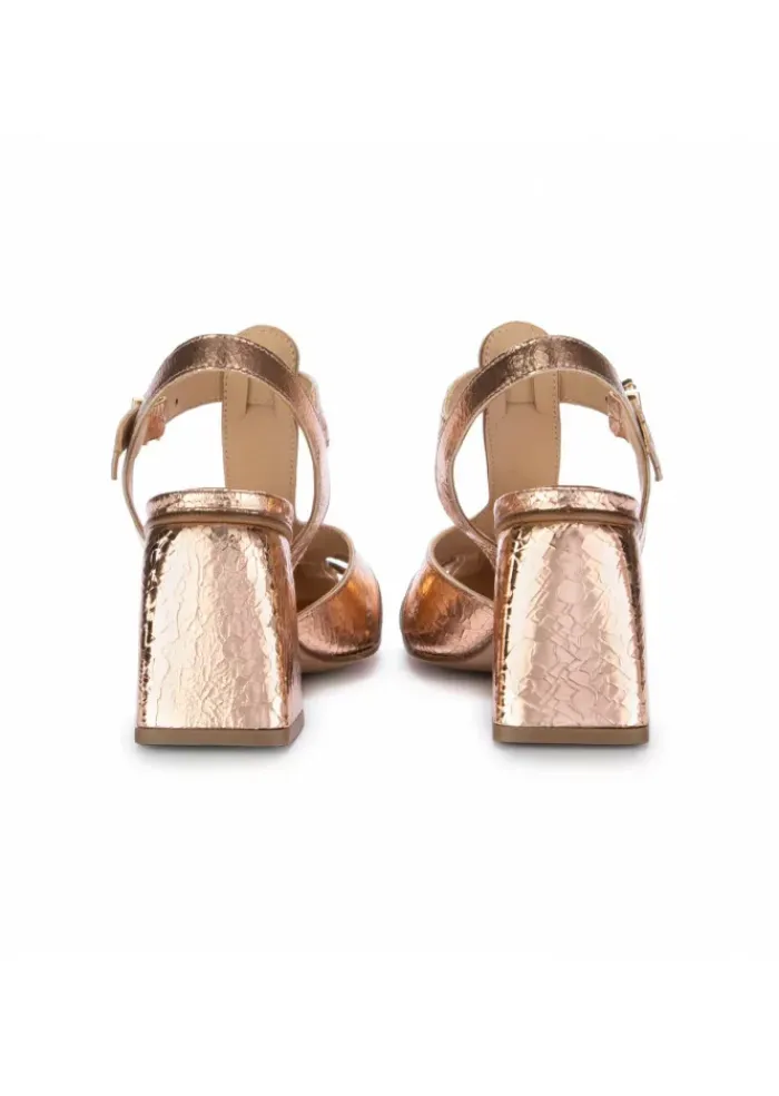 JUICE | SANDALEN MIT ABSATZ CRACK METALLISCH ROSA Hot