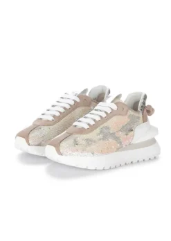 JUICE | SNEAKER PAILETTEN BRAUN ROSA GRAU Clearance