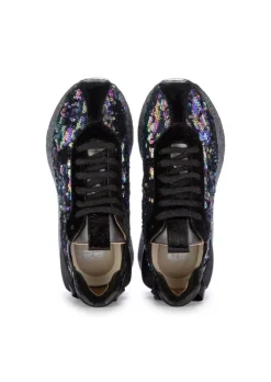JUICE | SNEAKER PAILLETTES SAMT MEHRFARBIG New