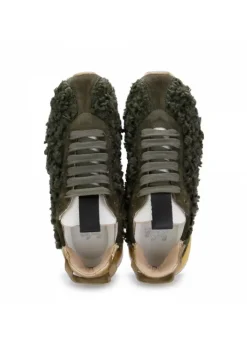 JUICE | SNEAKERS PELLICCIA GRÜN GELB Clearance