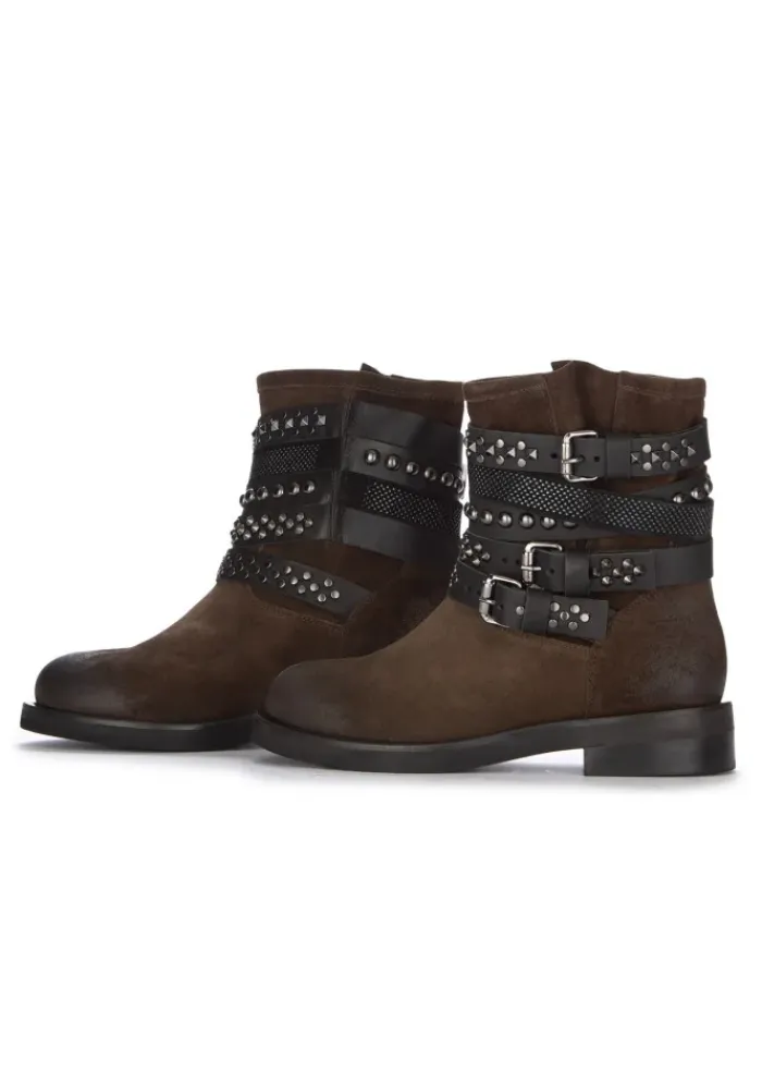 JUICE | STIEFELETTEN CAMOSCIO BROWN SCHWARZ Online