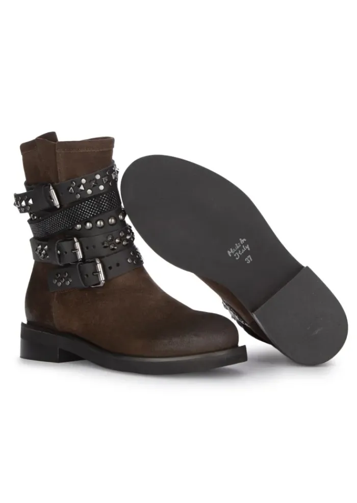 JUICE | STIEFELETTEN CAMOSCIO BROWN SCHWARZ Online