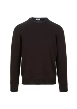 JURTA | PULLOVER GOVA MERINOWOLLE DUNKELBRAUN Fashion