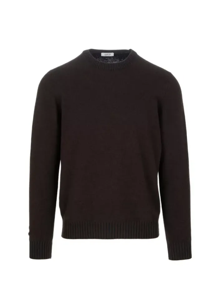 JURTA | PULLOVER GOVA MERINOWOLLE DUNKELBRAUN Fashion