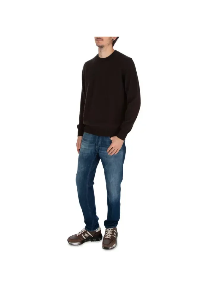 JURTA | PULLOVER GOVA MERINOWOLLE DUNKELBRAUN Fashion