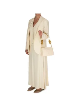 KARTIKA | BLAZER JACKE EINREIHIGER VERSCHLUSS CREMEWEIß Sale