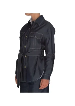 KARTIKA | JACKET GÜRTEL DENIM BLAU Fashion