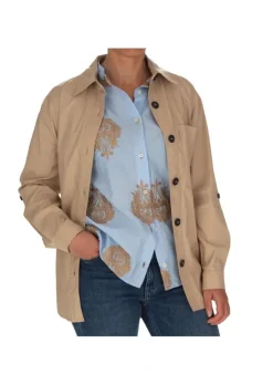 KARTIKA | KURZER TRENCHCOAT VERSTELLBAREM TAILLENGÜRTEL BEIGE Fashion