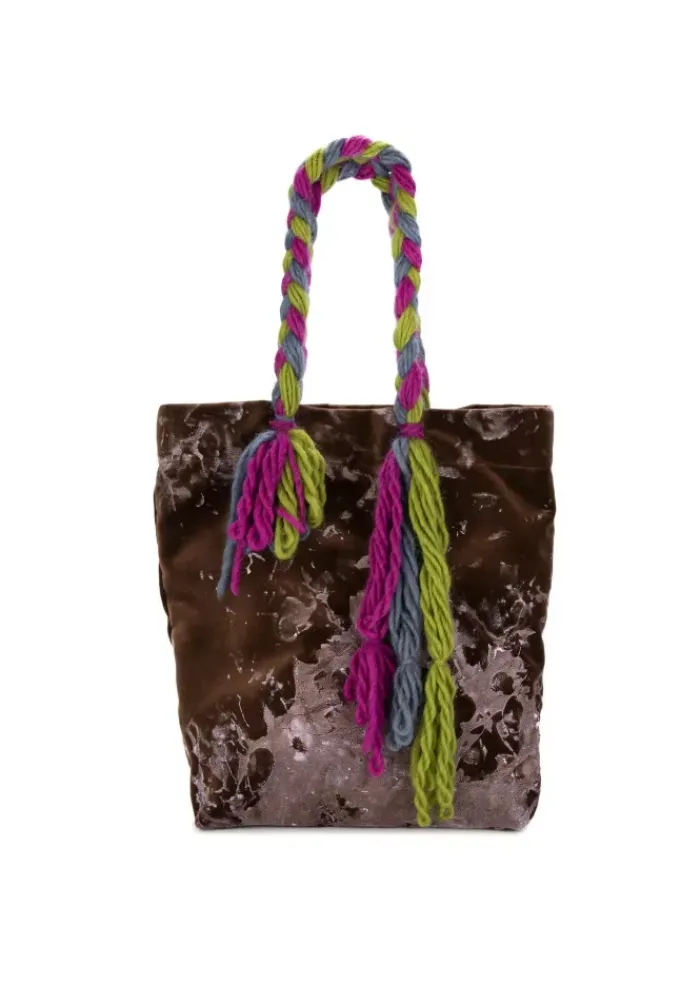 LE DAF | SHOPPER TASCHE ITALIA BRAUN MEHRFARBIG Clearance