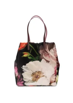 LE DAF | SHOPPER TASCHE OLANDA MEHRFARBIGE BLUMEN SCHWARZ Online