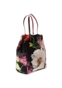 LE DAF | SHOPPER TASCHE OLANDA MEHRFARBIGE BLUMEN SCHWARZ Online