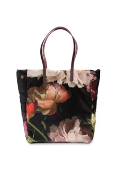 LE DAF | SHOPPER TASCHE OLANDA MEHRFARBIGE BLUMEN SCHWARZ Online