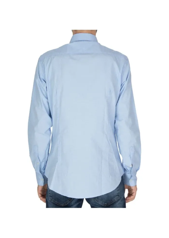 LIBERTY ROSE | HEMD BLAKE ERHABENE TEXTURE HELLBLAU Clearance