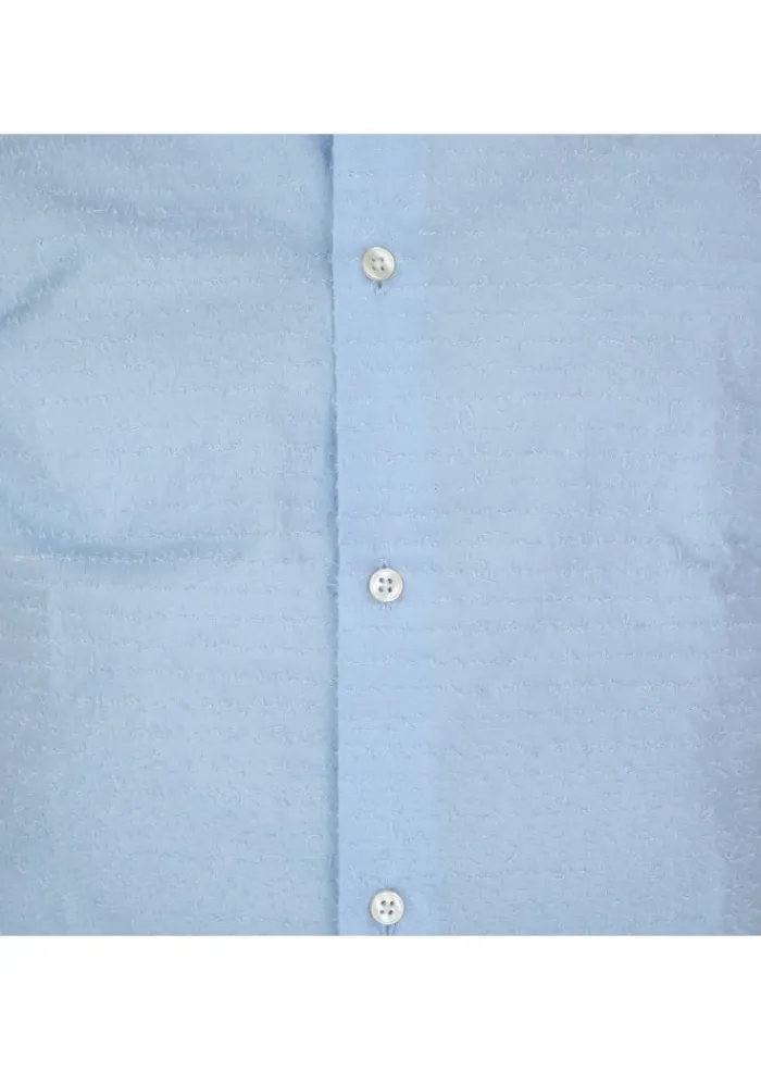 LIBERTY ROSE | HEMD BLAKE ERHABENE TEXTURE HELLBLAU Clearance