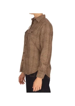 LIBERTY ROSE | JACKE HEMD NEVADA BEIGE BORDEAUX BRAUN Fashion