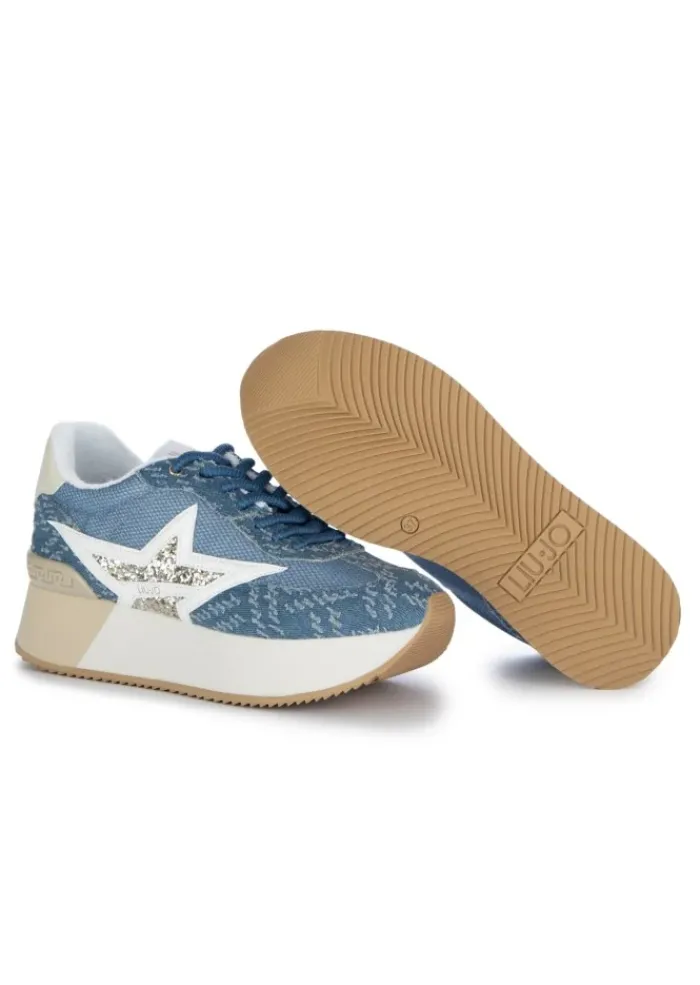LIU JO | SNEAKER DREAMY DENIM BLAU Sale