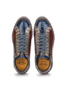 LORENZI | SCHNÜRSCHUHE BUGATTI COBALTO BLAU BRAUN New
