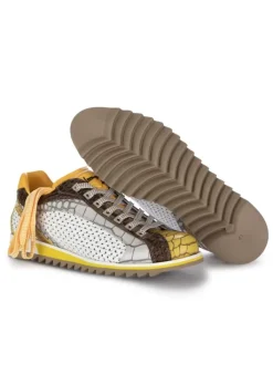 LORENZI | SCHNÜRSCHUHE FRESH GELB WEIß Clearance