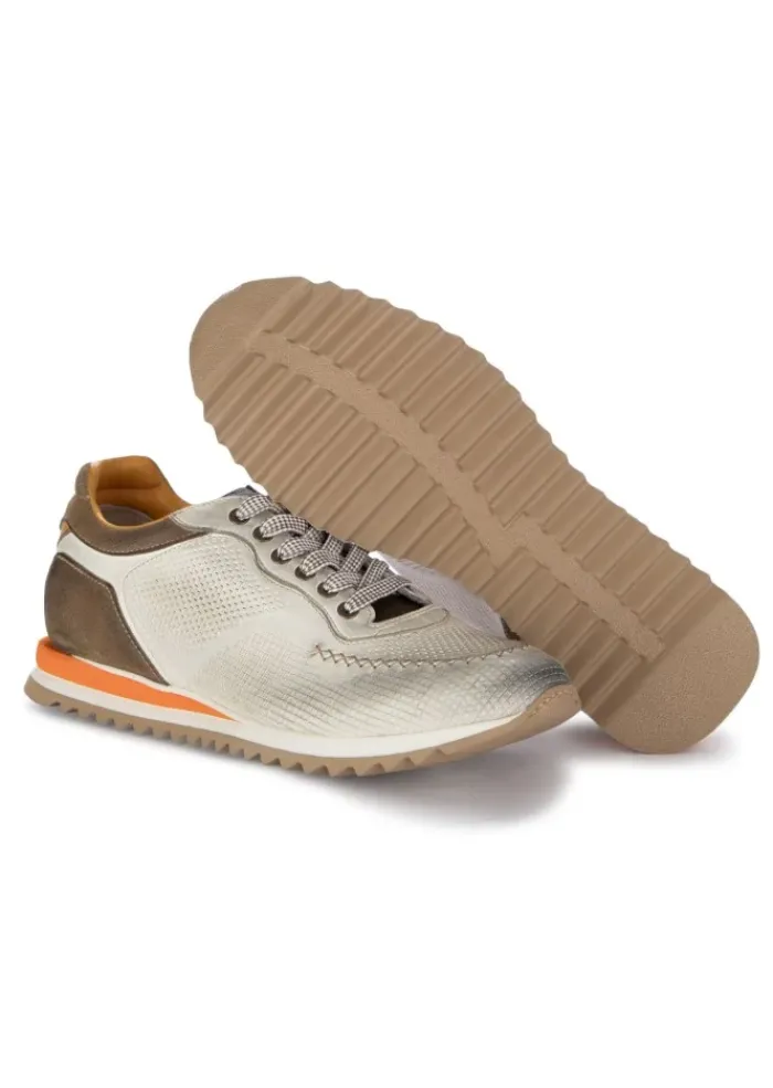LORENZI | SCHNÜRSCHUHE SAFARI WEIß BRAUN Outlet