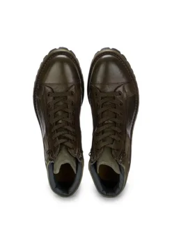 LORENZI | SCHNÜRSTIEFELETTEN TEBE GRÜN BRAUN Outlet