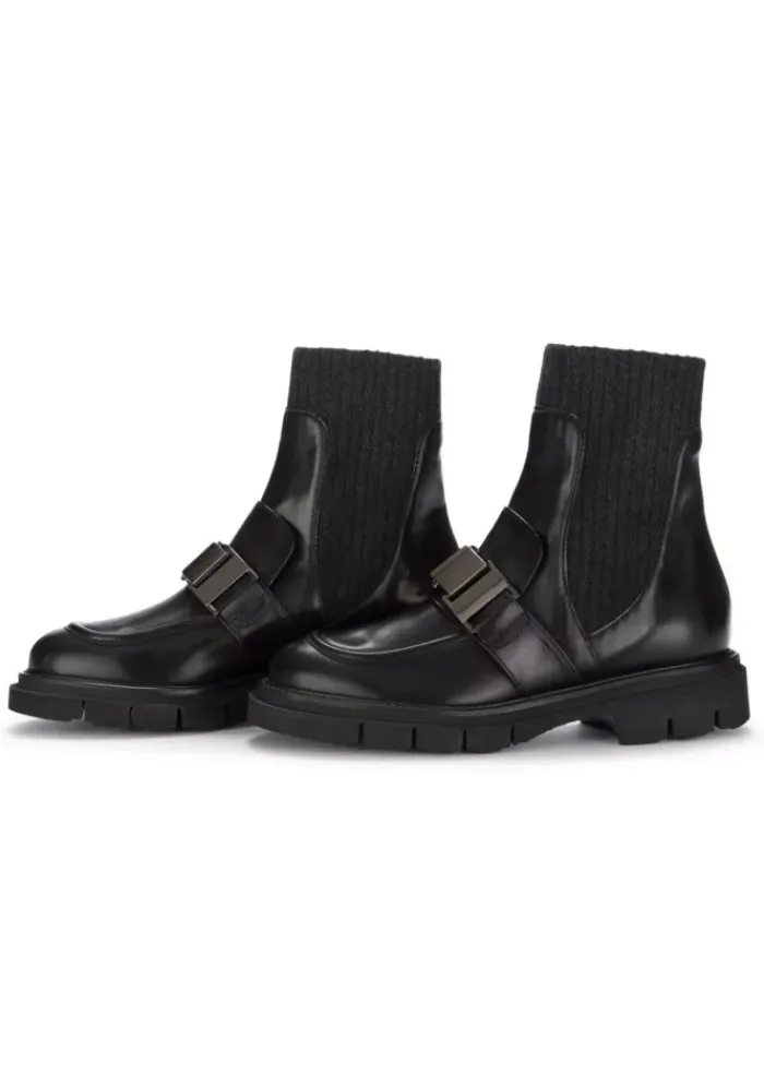 LUCA GROSSI | CHELSEA STIEFELETTEN LEDER SCHWARZ Outlet